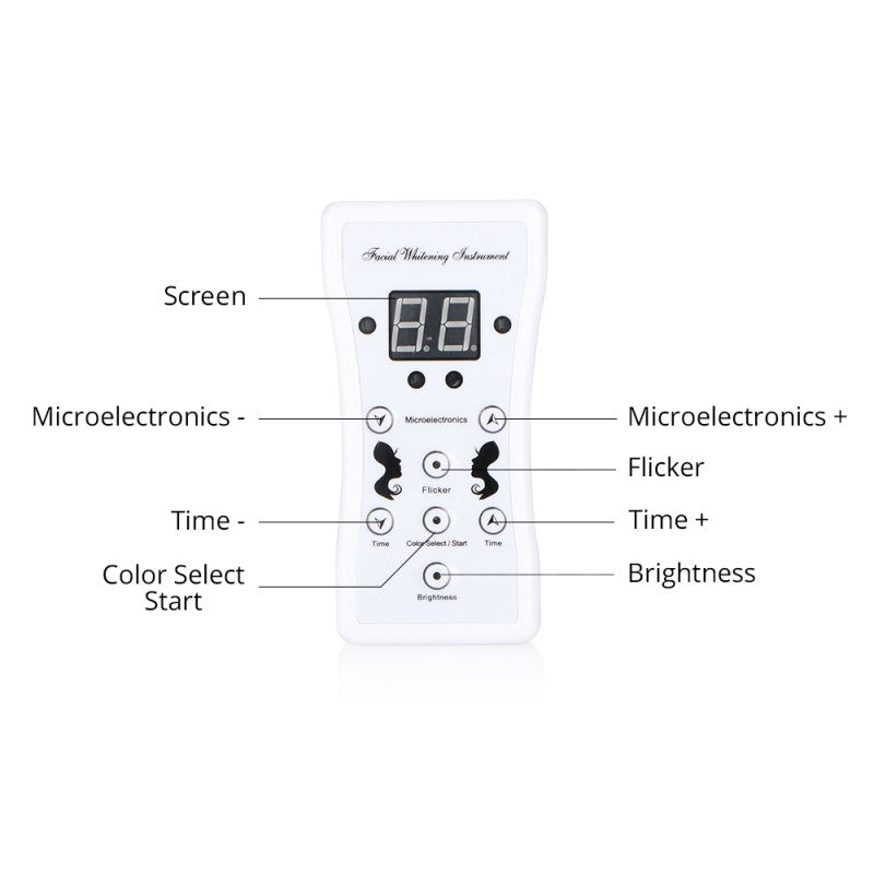 LED Photon Facial & Neck Mask Photodynamic Therapy PDT Skin Rejuvenation - 7 Colors