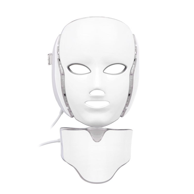 LED Photon Facial & Neck Mask Photodynamic Therapy PDT Skin Rejuvenation - 7 Colors