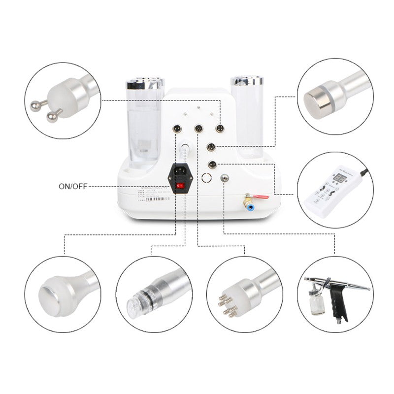 Hydra Dermabrasion + Oxygen Spray + BIO + Ultrasonic + RF + LED Photon Mask