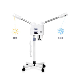 Pro Hot & Cold Ozone Vaporizer Facial Steamer Skin Rejuvenation Beauty Machine